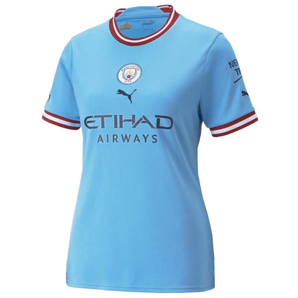 Camiseta Manchester City Replica Primera Ropa Mujer 2022/23